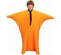 Sensory Body Sock for Autistic Kids, 3-15 Years Old, Deep Pressure Sensory Sack with Carrying Bag | Full Body Compression Suit for Calming Therapy (Orange, X Large)