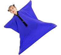 Sensory Body Sock for Kids,Full-Body Sock Stretchy Full Body Wrap Sensory Sock for Children with Autism,Anxiety,ADHD,Hyposensitivity to Relieve Stress and Anxiety,Sensory Equipment Aids(Blue,XL)