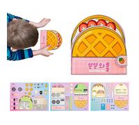 Sensory Book - No-Cut b book for youth, Creative Educational Sticker | Hands-On Learning Toy, Interactive Quiet Craft for Boys Girls, Early Development playt for Home Study Room