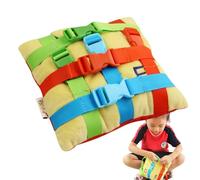 Sensory Buckle Pillow,Plush Buckle Doll for Kids - Learning Activity Toys, Develop Fine Motor Skills and Problem Solving, Educational Classroom Must Have