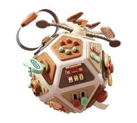 Sensory Busy CubeFor - 22 Side Activity Learning Cube, Interactive Hand Held toy| Style Early Development Toy, Motor Skills Training CubeFor Kids Travel Plane Car Seat Playroom