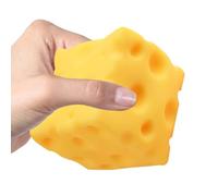 Sensory Cheese Stress Toy Silicone Cheese Cube Stress Ball Cheeses Shape Fidget Tools For Focus Relaxation Travel Classroom Office
