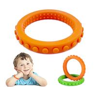 Sensory Chew Bracelet Teether for Kids Toddlers, Silicone Teething Ring BPA Free Autism Chewing Toy for Baby Boy Girl with ADHD, Teething, Anxiety, Biting Needs, Oral Sensory Motor Aids…