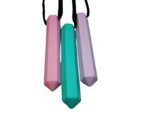 Sensory Chew Necklace Chewelry for Kids or Adults with Autism ADHD Who Need to Stim Chew Bite or Fidget Chewy Aids Help Concentration Biting 3 Pack PTL