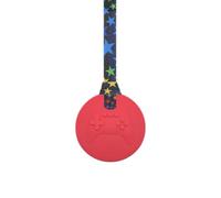 Sensory Chew Necklace with Lanyard - Red - Video Game Gamer Chew for Kids with Autism, Anxiety & ADHD - 100% Food Grade Silicone - Sensory Oojamabobs (Stars, 70cm Lanyard)