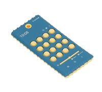 Sensory Chewing Teether, Simulating Bright Color Phone-Shaped Silicone Teether, Safe, Fun for Gum Massage at Home (Blue Yellow)