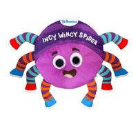 Sensory Cloth Book - Incy Wincy Spider (23 cm x 15 cm), Interactive Baby Book with Crinkle, Stretch & Lift-The-Flap Surprises, Early Learning & Sensory Play, Gift for Babies 6-24 Months
