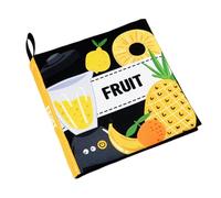 Sensory Cloth Books - Crinkle Toy, Soft , Waterproof Pages | Black White Interactive With Tactile Texture For Early Education, Baby Bath Time, Visual Development Learning Toy