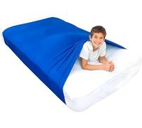 Sensory Compression Blanket | Elastane Bed Sheet For & Adults | Deep Relaxing Feeling, Release | Helps |Breathable & Stretchable(Blue,(160x147cm/63x58in))