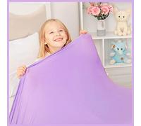 Sensory Compression Blanket | Lycra Bed Sheet for Kids & Adults | Deep Relaxing Feeling, Release Oxytocin | Helps with: SPD, Anxiety, ADHD, Autism and More | Breathable, Cool & Stretchable | Single