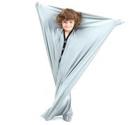 Sensory Compression Single Bed Sheet - for Children with Autism & Anxiety Sleep Aids(Grau,Large)