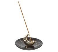 Sensory Crescent Moon Incense Holder: Ceramic Design for Serene Atmosphere - Elegant & Timeless Decor - Durable Craftsmanship - Easy Incense Placement - Ideal for Relaxation & Reflection