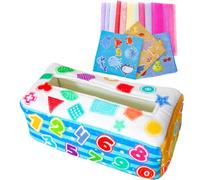 Sensory Crinkle Tissue Box - Play for and | Toy, Learning Toy for 0-36 Month, Development, Educational Manipulative Preschool Learning Toys