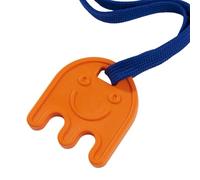 Sensory Direct Chewbuddy Tuff Ghost & Lanyard - Pack of 1, Sensory Toy for a Fidget, Chew or Teething Aid | for Kids, Adults, Autism, ADHD, ASD, SPD, Oral Motor or Anxiety Needs | Orange Tuff