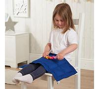 Sensory Direct Weighted Lap Pad - 1kg, For School, At Home & Travelling or On The Go | Soft & Comfortable Sensory Pad |Wipe Clean, Water Resistant, Fire Retardant| Anxiety Relief For Autism, ADHD | Fidget Aids for Kids | Blue