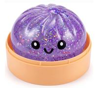 Sensory Dumpling Squishy,Squishies Fidget Toy,Cute Anxiety Relief Items Designed to Help Stress Relieve for Adults,Christmas Stocking Stuffer with Food Steamer and Stretch Desk Toys (Purple)