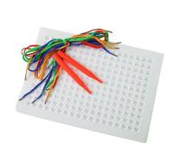 Sensory Embroidery Board Threading - Activity Panel For Calm, Educational Toys With Lacing, Thread Manipulation Exercise, Device For The Development Of Creative Tactile