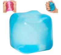 Sensory Fidget Egg Toy, Squeeze Stress Relief Ball with Solid Soft Technology, Silent Focus Tool for Office Desk, Anxiety Relief Gifts, 3.25 Inch Tactile Sensory Toy (BU)
