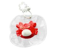 Sensory Fidget Keychain, Cute Animal Squeeze Toy Soft Textured Stress Relief Calming Tool, Lightweight Portable Clip On Design, Fidget Toy Accessories for Kids School Home Party Favor Use