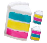 Sensory Fidget Toy, Soft Cake Squeeze Toys for Stress Relief, Silent Sensory Fidget Toy for Adults Stretchy Anti-Stress Decompression Gift for People Office (Multicolor-A(2PCS))