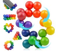 Sensory Fidget Toys for Kids Toddler Girls,Autism Rainbow Fidget Ball Autistic ADHD Quiet Cool Desk Toys,Quiet Fidget Toys,Traveling Toys Stocking Stuffers Gifts for Adult Boy 3-12 Year Old Age