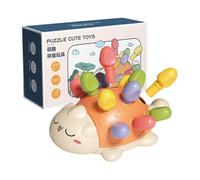 Sensory Fine Motor Toy - Sorting Matching Colors Activity, Children Learning Toy Sizes, 1-4 Years Old Use, Durable BPA Free Material Build, Lightweight Portable Play Design, Home School Kindergarten E