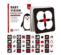 Sensory Flash Cards for Kids - Visual Stimulation Learning Cards Set, Early Education Activity Kit, High Contrast Cognitive Development Tool | Child 0