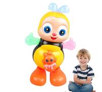 Sensory Fun Developmental Cartoon Toy - Dancing Toy - Interactive Cartoon Light Up & Musical Bee, For Kids Christmas Easter Basket Filler Travel Home School Playtime