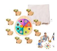 Sensory Games | Interactive Learning Rotating Plate,Wooden Dinosaur Game | for Boy, Girl, Student, Boy, School, Travel, Game Room, Parent-Child Interaction