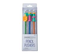 Sensory Genius by Mindware | Pencil Pushers | Pencil Accessories | Fidget Toys | Ages 5+ | 1 Player, Orange,Blue,Green, [Multiple] Bright Colors