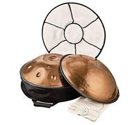 Meinl Sonic Energy Sensory Handpan Stainless Steel Bb2 Amara 9 Notes 432 Hz Vintage Copper