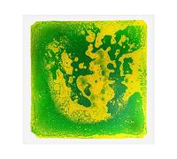 Sensory Junction Liquid Sensory Floor Tiles - Durable & Non-Slip Mat, 19.68 x 19.68 Inch - Perfect Home Decor, Ideal for Toddlers & Children Playrooms and Decorative Dance Floors (Lemon & Lime Slime)