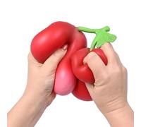 Sensory Learning Toy | Soft Rebound Digital Device - Cherry Shape Stress Relief Toy | for Classroom, Home, Travel, , Kids, Adults