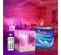 Sensory Lights for Bedroom, 18 Colors Aurora Table Lamps for Bedroom,10 Brightness Remote+Timer Northern Lights Projector, Night Light Projector, Gifts for Girl Women