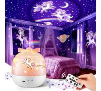 Night Light Kids,144 Lighting Modes+15 Films+USB Rechargeable Baby Night Light Projector, Remote+360°Rotate Baby Lights Projector, Girls Night Light Projector Light for Kids Projector Night Light Kids