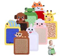 Sensory Mats Sensory Tiles 8-Pack Sensory Mat Sensory Wall Panel Sensory Mats for Autistic Children Comfortable Soft Touch Animal-Shaped Sensory Mats for Children's Mood Relief Sensory Equipment