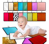 Sensory Mats & Walls Set - 16 Textured Tiles for Babies & Toddlers, Assorted Colors, Fidget Toys for Autism & ADHD Kids