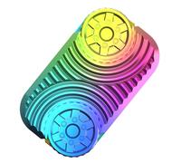 Sensory Metal Fidget Toy, Quiet Wheel Slider, 2.2 Inch for Calming and Focus Support Textured Handheld Stress Relief Toy for Teens Men Women Accessory for Classroom Home Commute