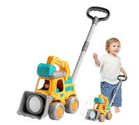 Sensory Motion Play, Bubble Blower Machine, High-Output Automatic Bubble Technology, Synchronized LED Light Display, Modern Playroom Style, Bulldozer Toy for Active