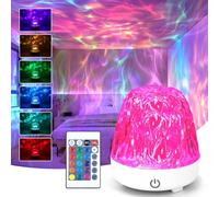 Sensory Night Lights Ocean Light - Christmas Stocking Fillers Gift Wave Ceiling Projector with 16 Colors,30 Lighting Modes,Galaxy Projector for Bedroom/Party/Game,Lava Lamp Mood Light for Kid Women