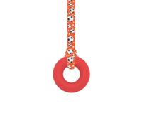 Sensory Oojamabobs - Ring pendant chew necklace - Autism - Red with lanyard (6 designs available!) (54cm, Football)