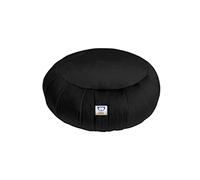 Sensory Owl Yoga Cushion Zafu Meditation Soft Velvet Buckwheat Husks Round Floor Cushion Black
