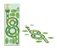 Sensory Path Decals Floor Stickers Hopscotch Classroom Decor - Snake Number 8 Floor Decals for Boosting Gross Motor Skills