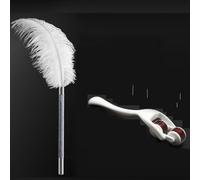 Sensory Play Feather & Spiked Wheel kit BDSM Tickling Tools for Couples Tickle Teasing Feather with Sting Wheel Feather and Spiky Massage Roller