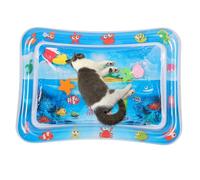 Sensory Play Mat - Water Activity Pad | Theme Baby Toy | Interactive Sensory Mat for Tummy Time | Soft Baby Mat with Floating Fish, Water Pad for Baby Development