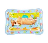 Sensory Play Mat - Water Activity Pad | Theme Baby Toy | Interactive Sensory Mat for Tummy Time | Soft Baby Mat with Floating Fish, Water Pad for Baby Development