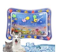 Sensory Play Mat - Water Activity Pad | Theme Baby Toy | Interactive Sensory Mat for Tummy Time | Soft Baby Mat with Floating Fish, Water Pad for Baby Development