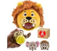 Sensory Plush Animal Toys for Children with Jelly Belly Tactile Squeeze Beads Stress Relief Cute Small Assorted Animals Soft Plush Fidget Therapy Handheld Comfort Toys for Play - 2 Pack