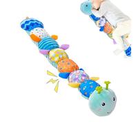 Sensory Plush - Caterpillar Shape Teething Doll Soft Fabric Texture, Multi Stimulation, Calming Sensory Toys, Comfort Toy | Plush Toy for Child Parent Home