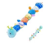 Sensory Plush - Caterpillar Shaped Teething Doll, Soft Calming Toy, Plushs with Gentles Caterpillars Comforts Toys, Chewables Learnings, Childs Calms Helpers | Comfort Aid Travel Nurse